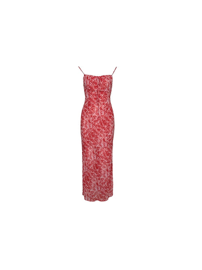 Floral Strap Dress: Summer's Lace-Up Elegance