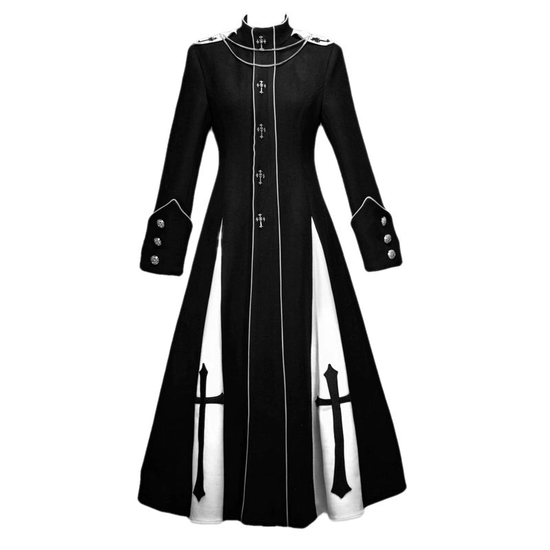 Sister Gothic Cross Woolen Coat (repeat)