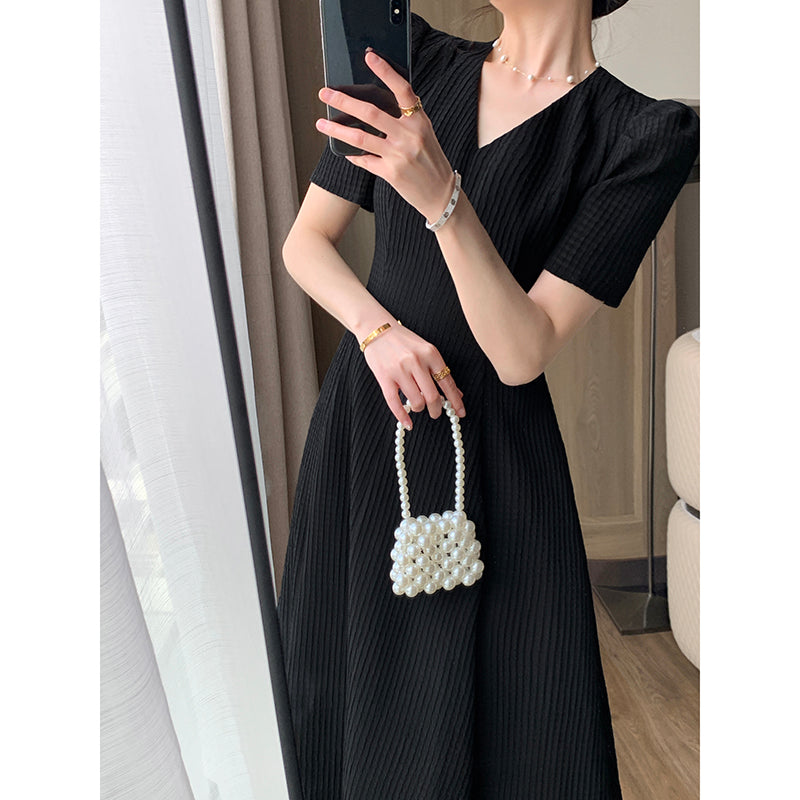 French Waist Hepburn Dress