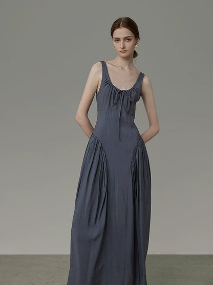 High Grade U-Neck Long Dress