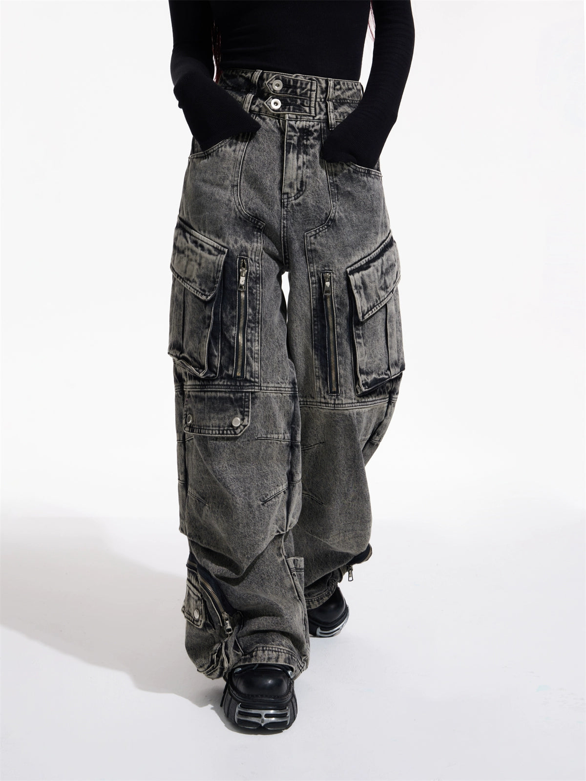 Retro Workwear - Multi Pocket Jeans