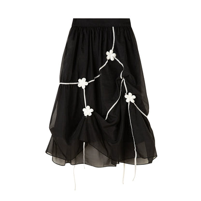 Segmented Flower - Irregular High Waist Skirt