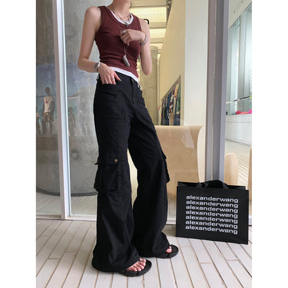 Black Summer Cargo Pants