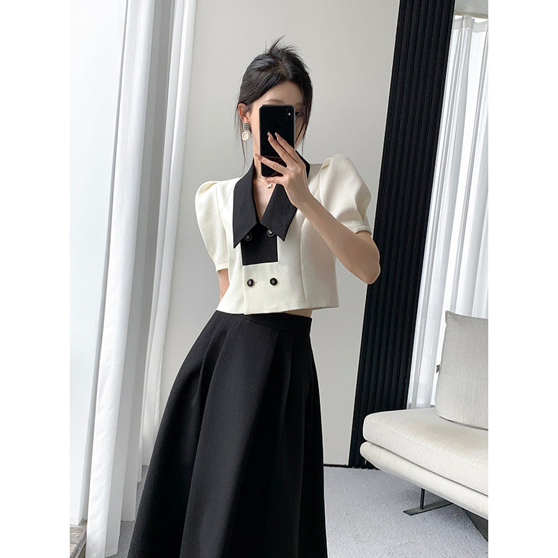 под юбкой ретро Французская ретро -юбка набор | настройка | Стильный набор юбки ретро французской ретро – Serendute