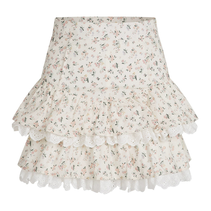 Summer Floral A-line Skirt