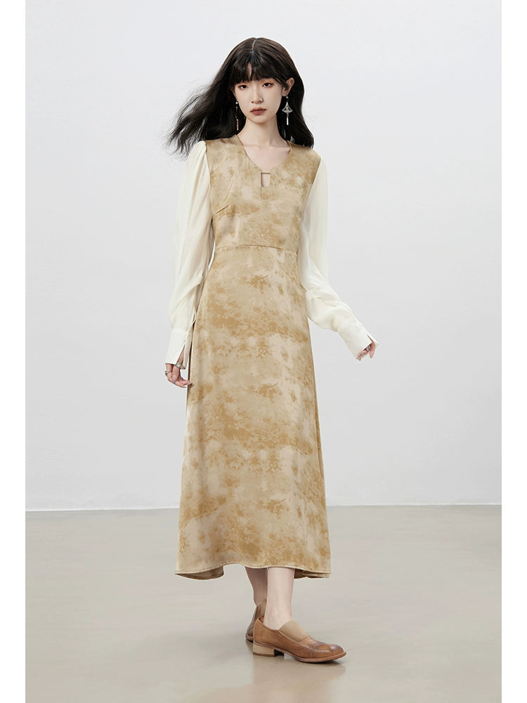 Chinese Patchwork Autumn Dress