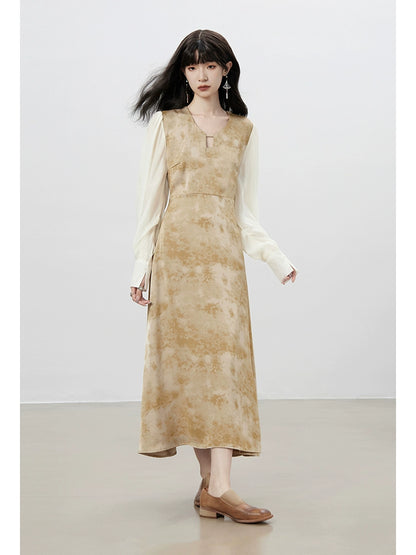 Chinese Patchwork Autumn Dress