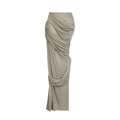 Grey Venus Wrap Hip Skirt Set