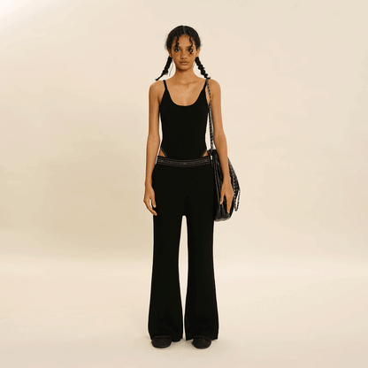 U-neck Jacquard Camisole Vest