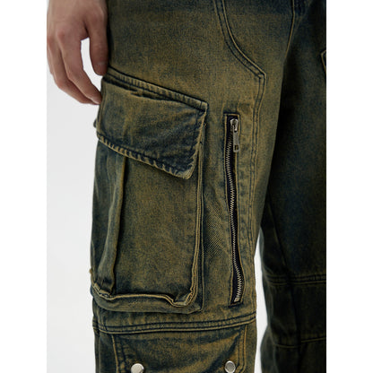 Retro Anganited -Multi Pocket Workwear Pants