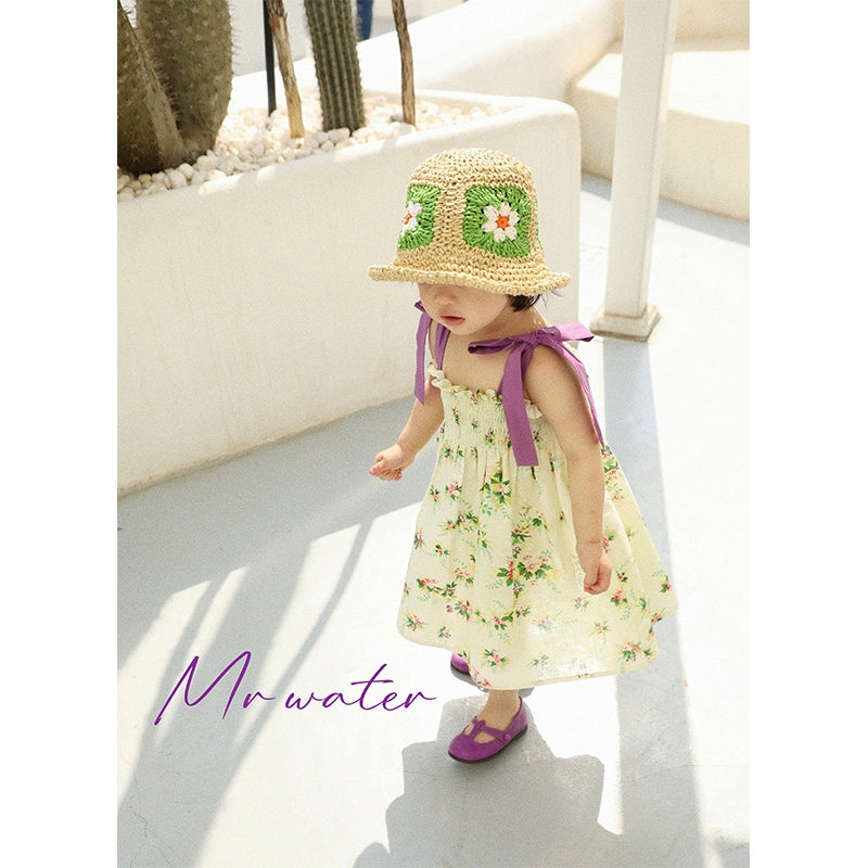 Forest After Rain Linen Cotton Parent-Child Dress