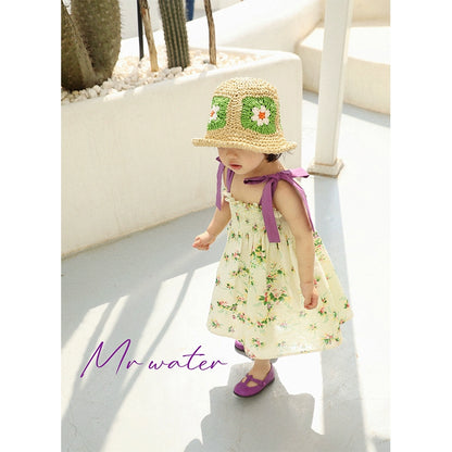 Forest After Rain Linen Cotton Parent-Child Dress