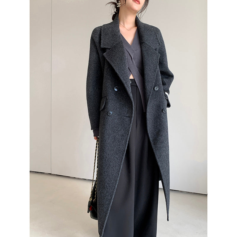 Charcoal Winter Muse: Classic Coat