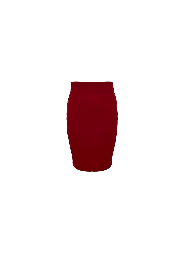 Jupe de hanche enveloppante rouge