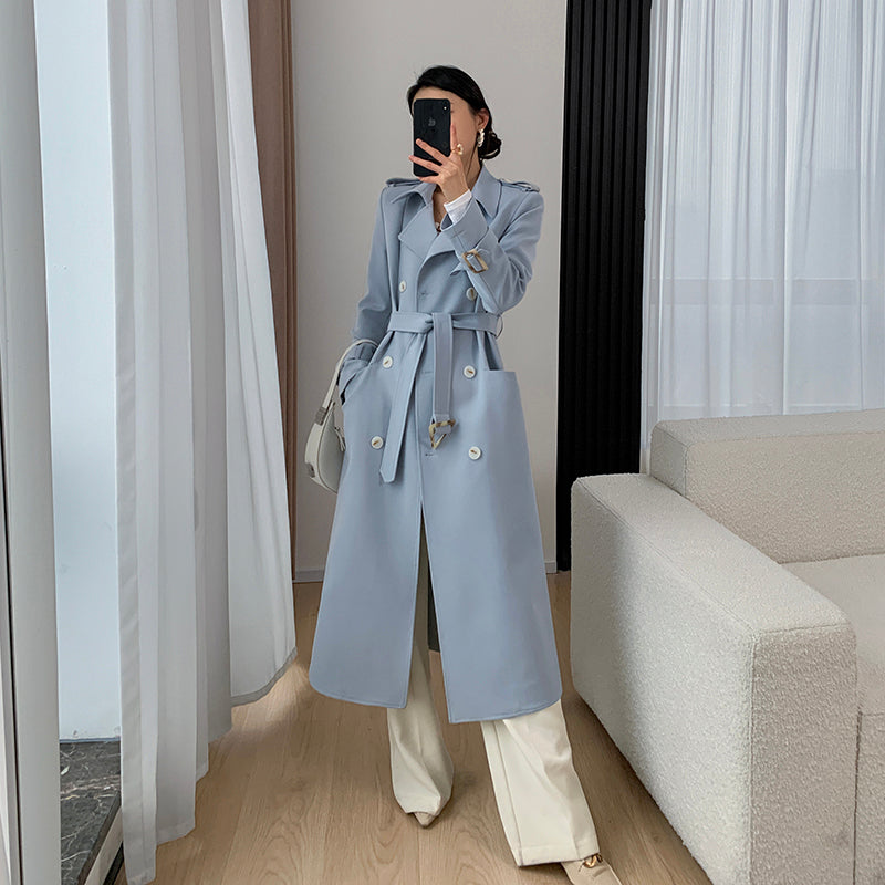 Blue Windbreaker Goddess Style Coat