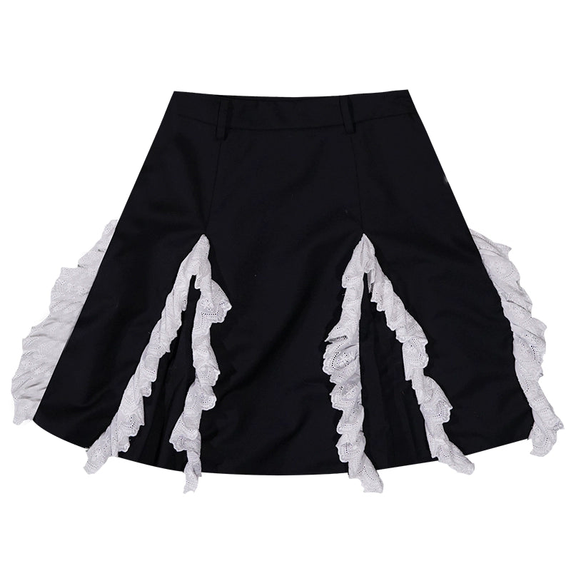 Retro Jacquard Half Skirt