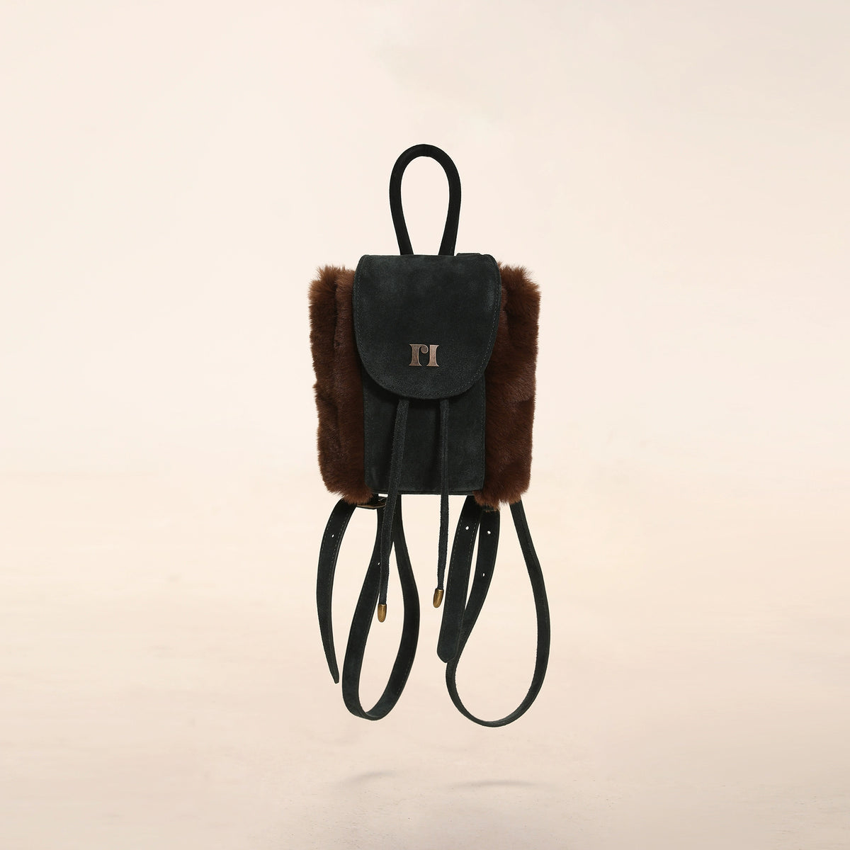 Suede Patchwork Mini Backpack