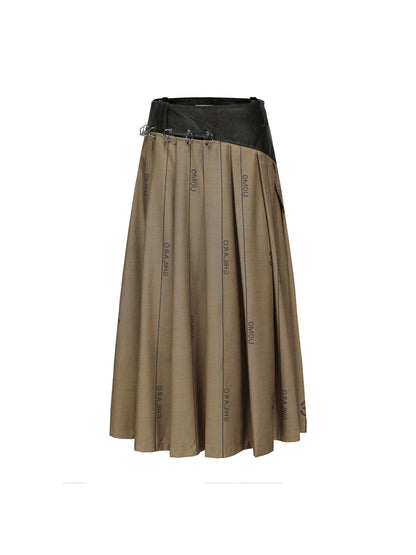 Long Pleated Skirt - Versatile Wear