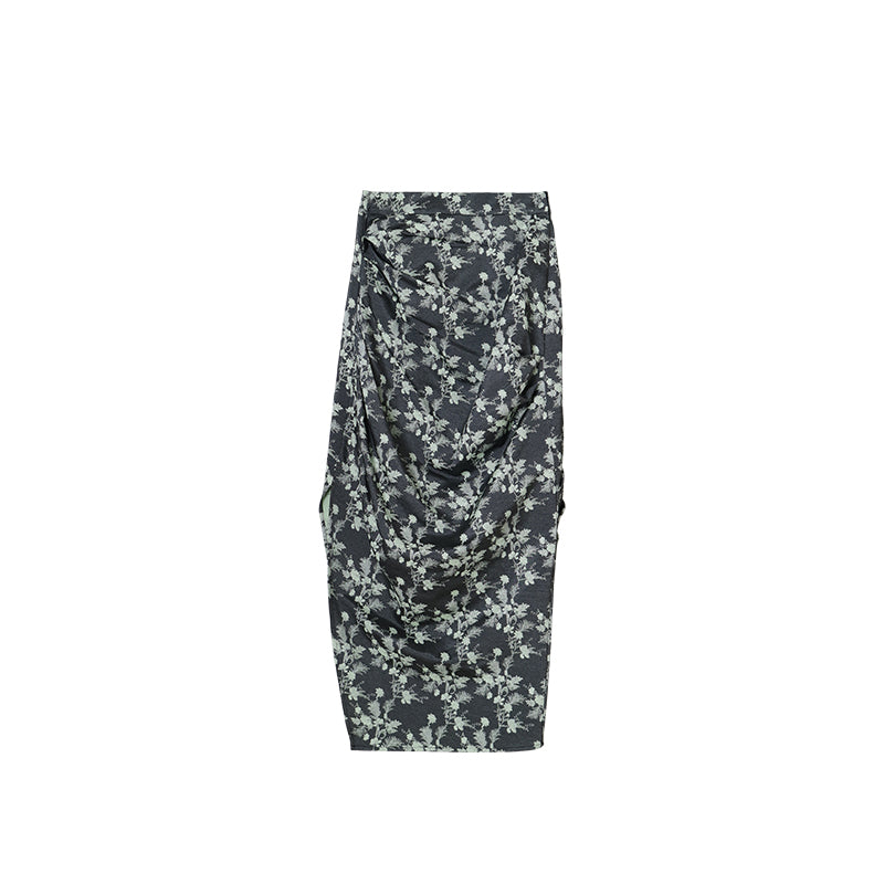 Elegance Jacquard Slim Skirt