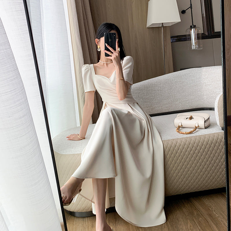 Bubble Sleeve Long Skirt