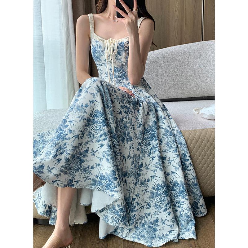 Blue Floral Cami Dress