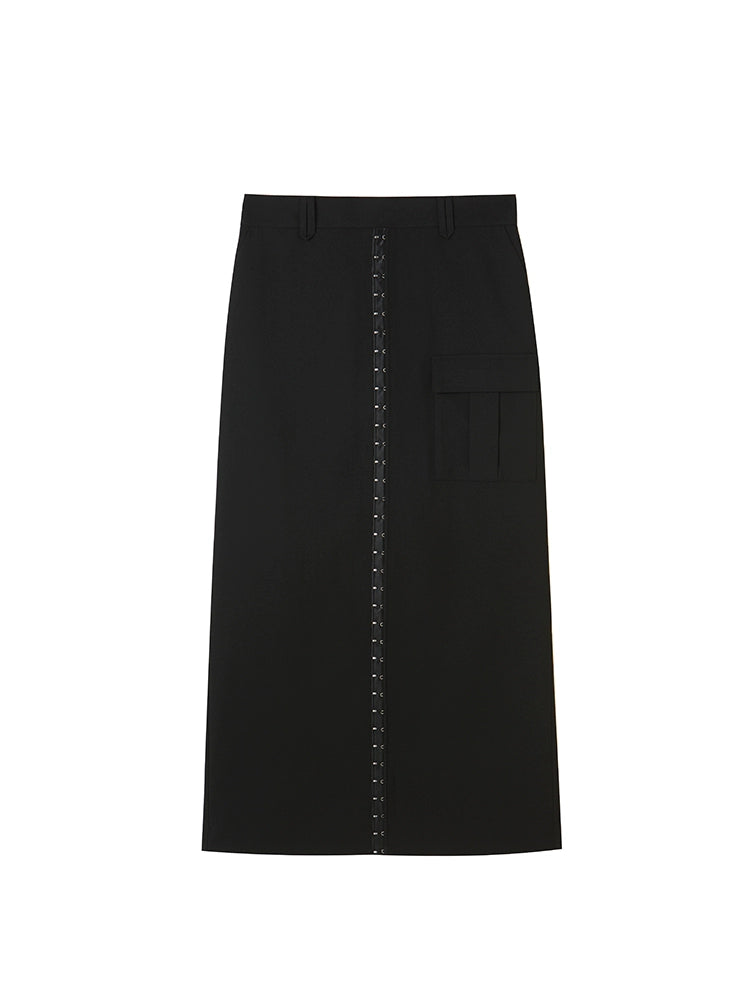 Workwear Chic - High Waist Wrapped Hip Skirt