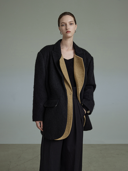 Thickened Wool Suit Coat