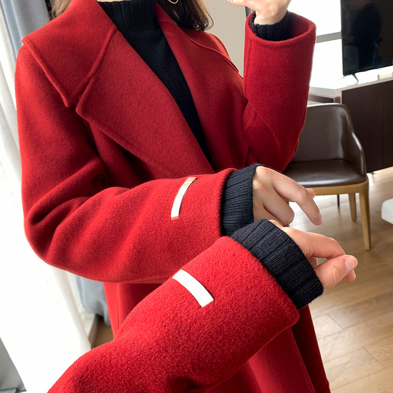 Red Wool Coat - Winter