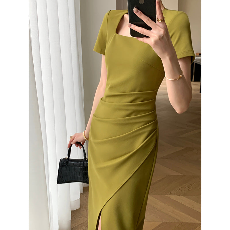 Slim Waist French Dress