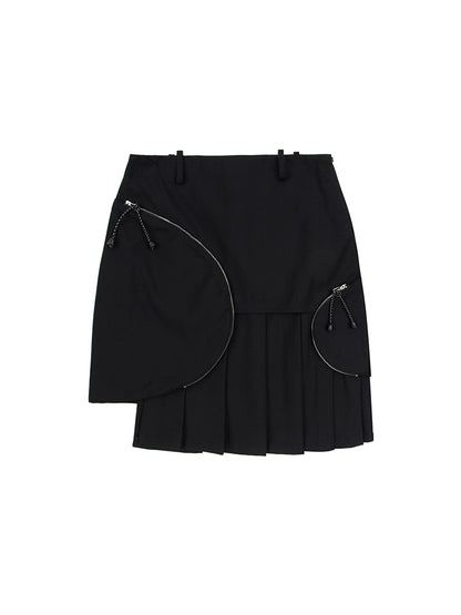 Functional Pleated - Unique Half Skirt