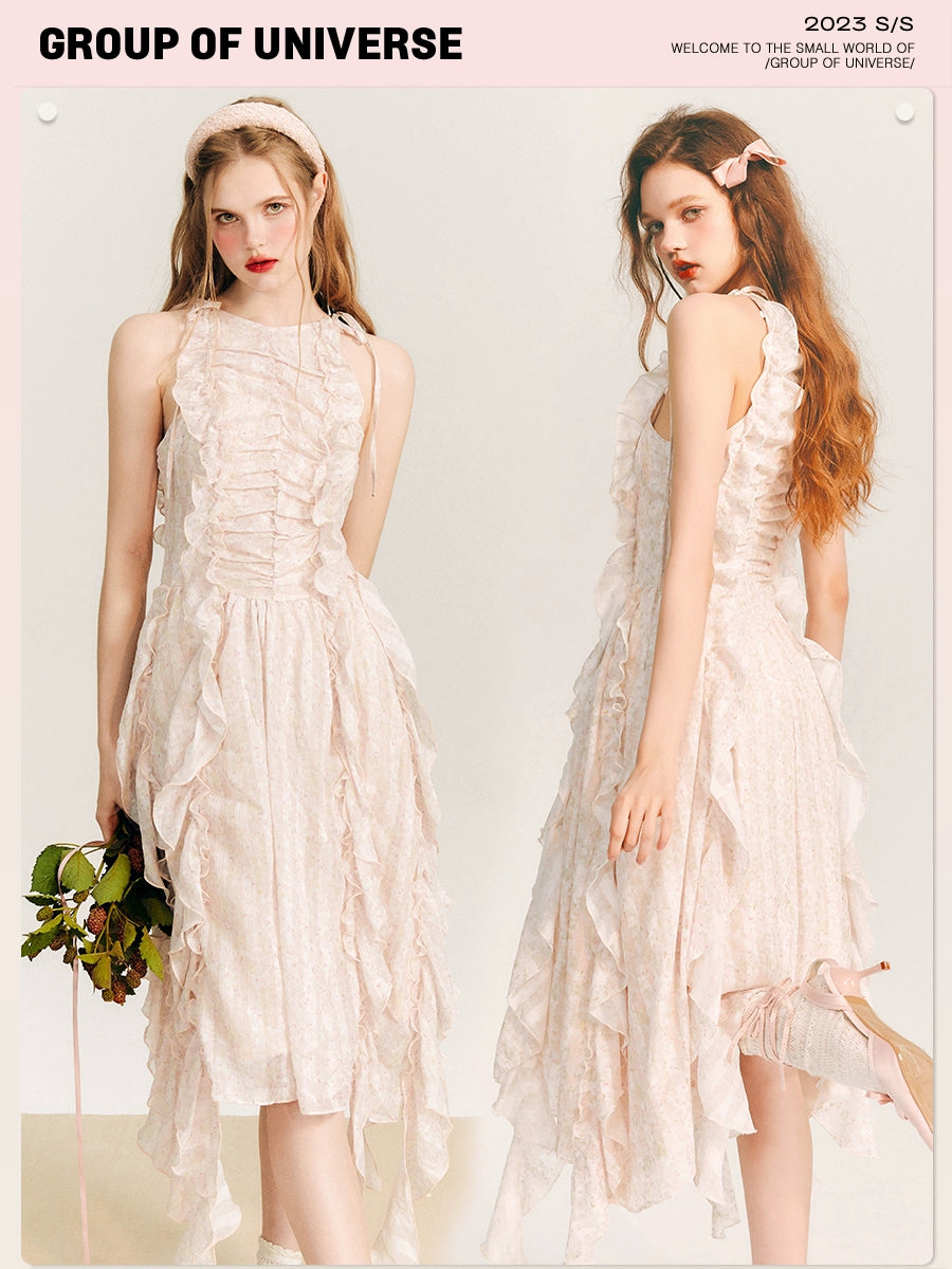 Wild Rose Chiffon Dress