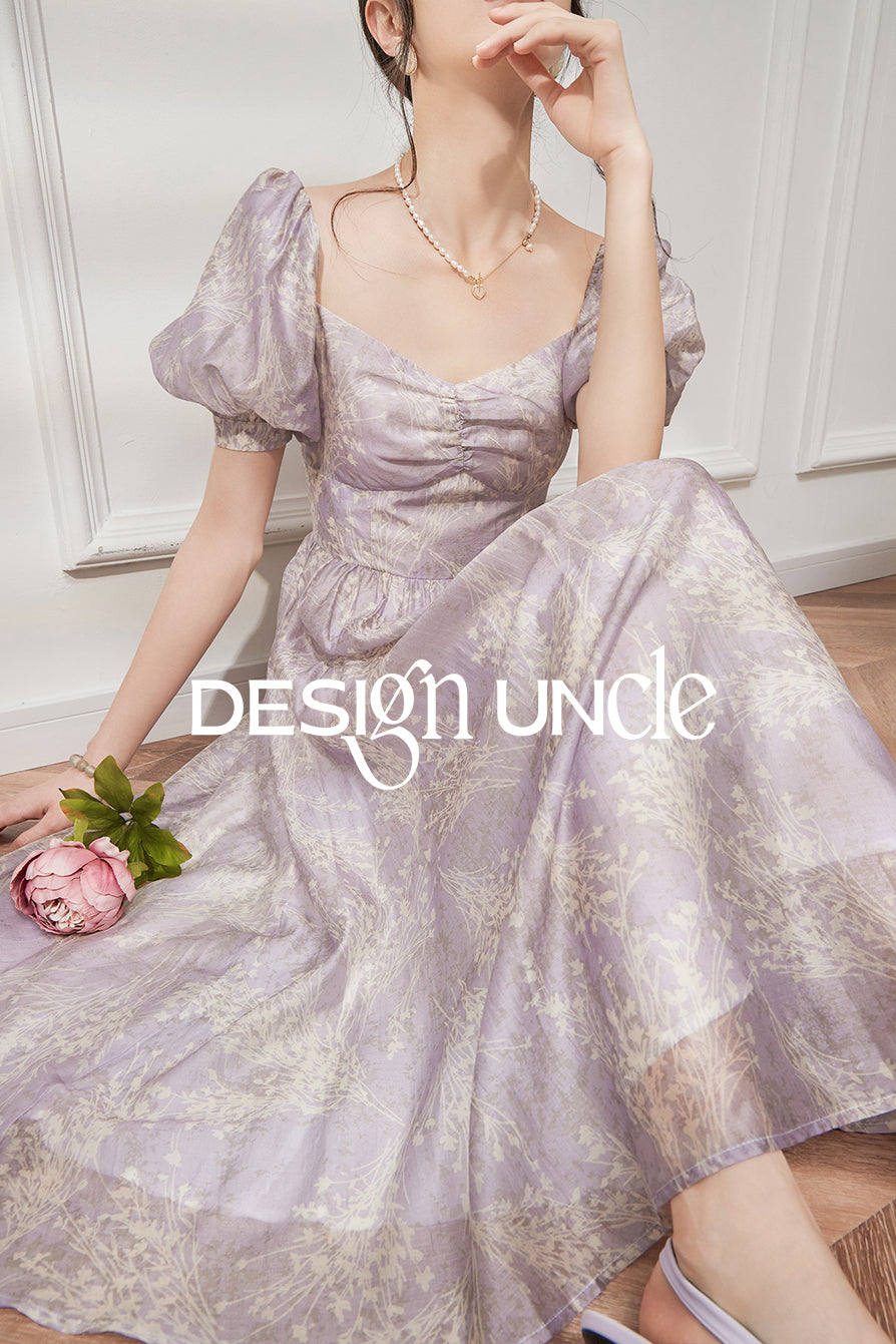 Purple French Princess Bubble Dress