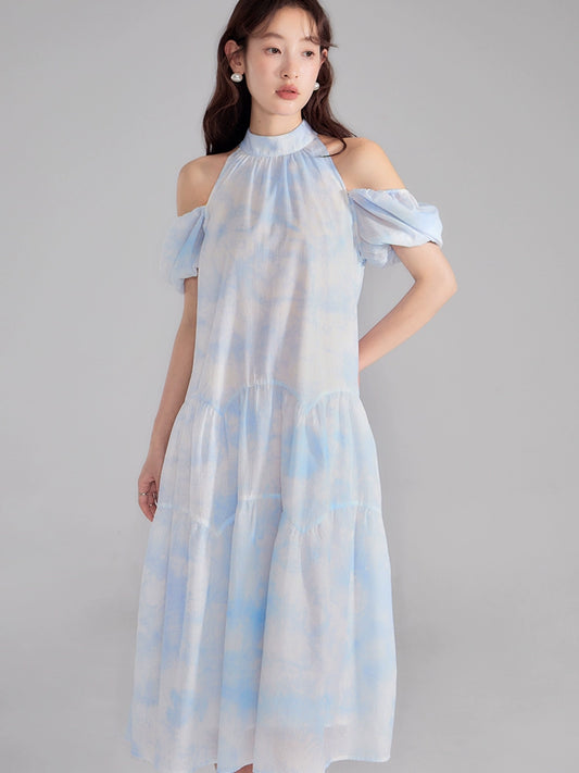 Mist Sea Blue Wear Dress