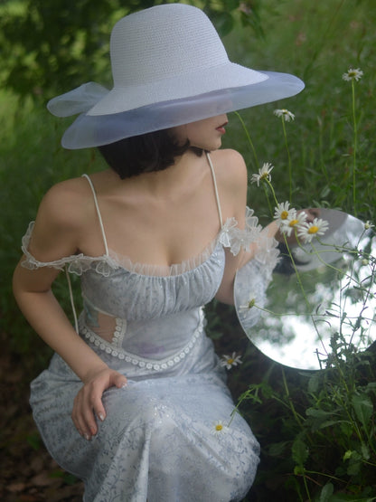 Blue Butterfly Summer Dress