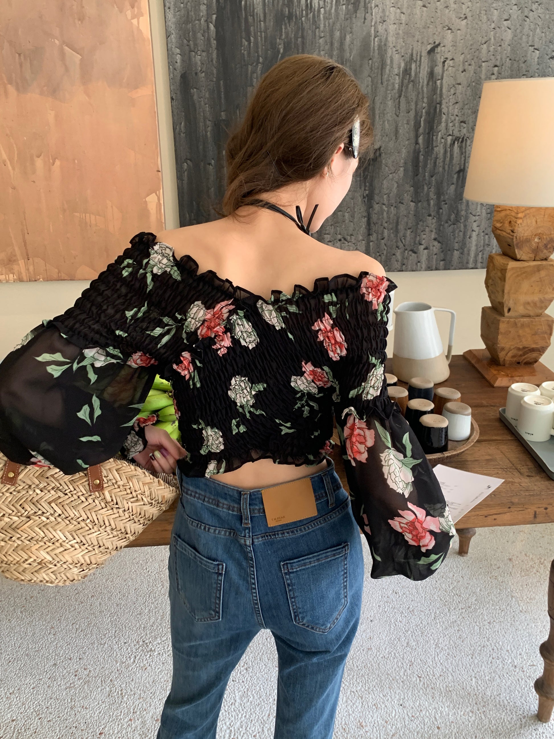 Floral Breeze Off-Shoulder Top