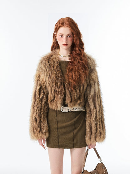 Raccoon Fur Spicy Girl Coat