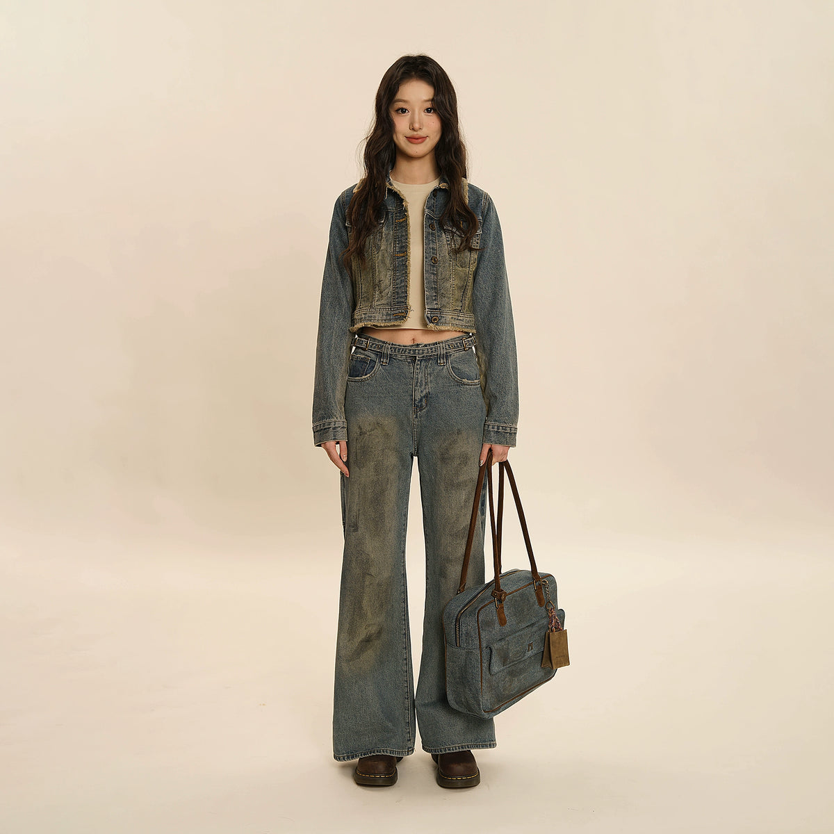 Vintage Spray Monkey Denim Jacket