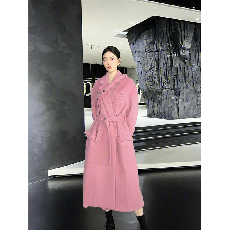 Pink Celebrity Woolen Coat (2022)