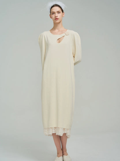 3D Sleeve Knitted Dress