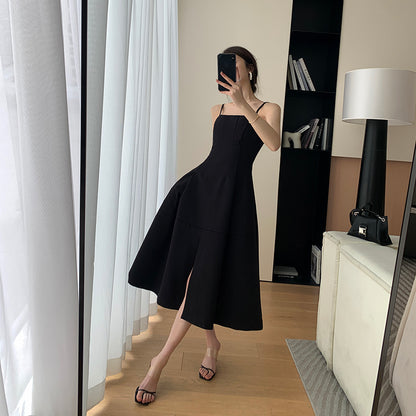 Black French Waist Camisole Skirt