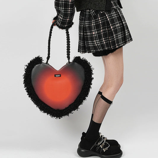 Plush Knitted Love Bag