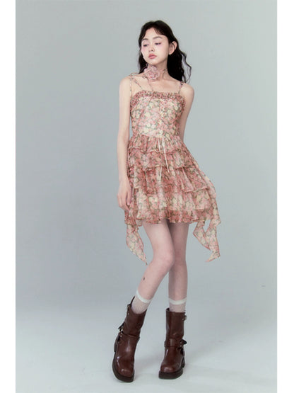 Fragmented Flower - Detachable Sling Dress