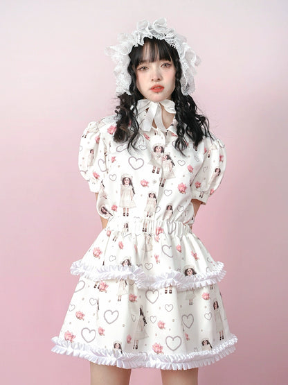 Doll Rose Bubble Shirt