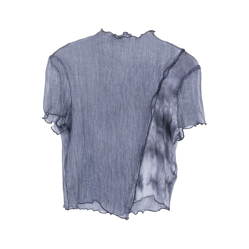 Summer Women's Tie Dye Silk Top