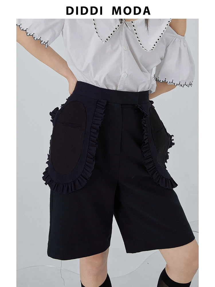 Lace High Waist - Workwear Suit Pants