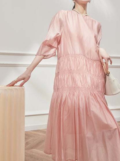 Gentle Pink French Holiday Dress