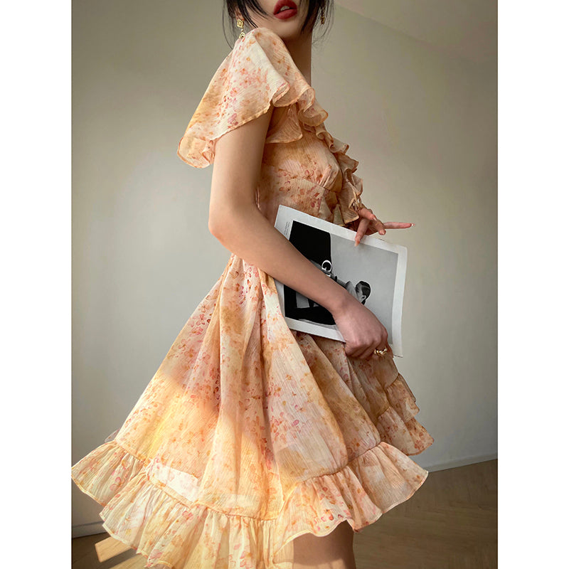 French Print Dress
