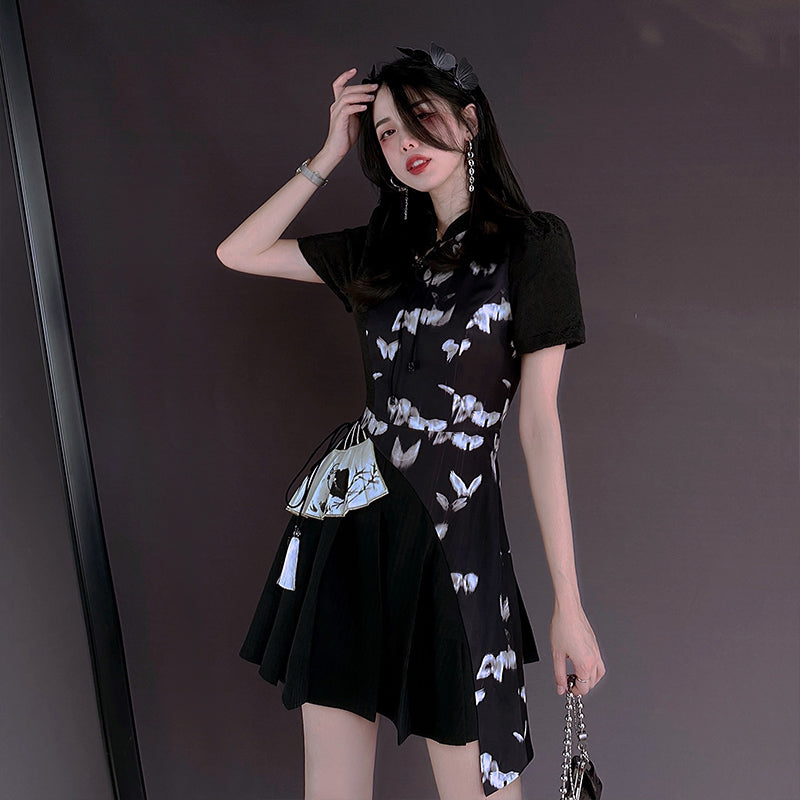 Suspended Qipao Dress