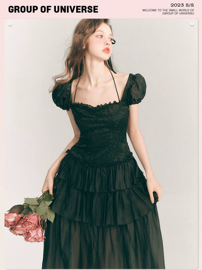 Serenade Enchantment - Bubble Sleeve A-line LBD