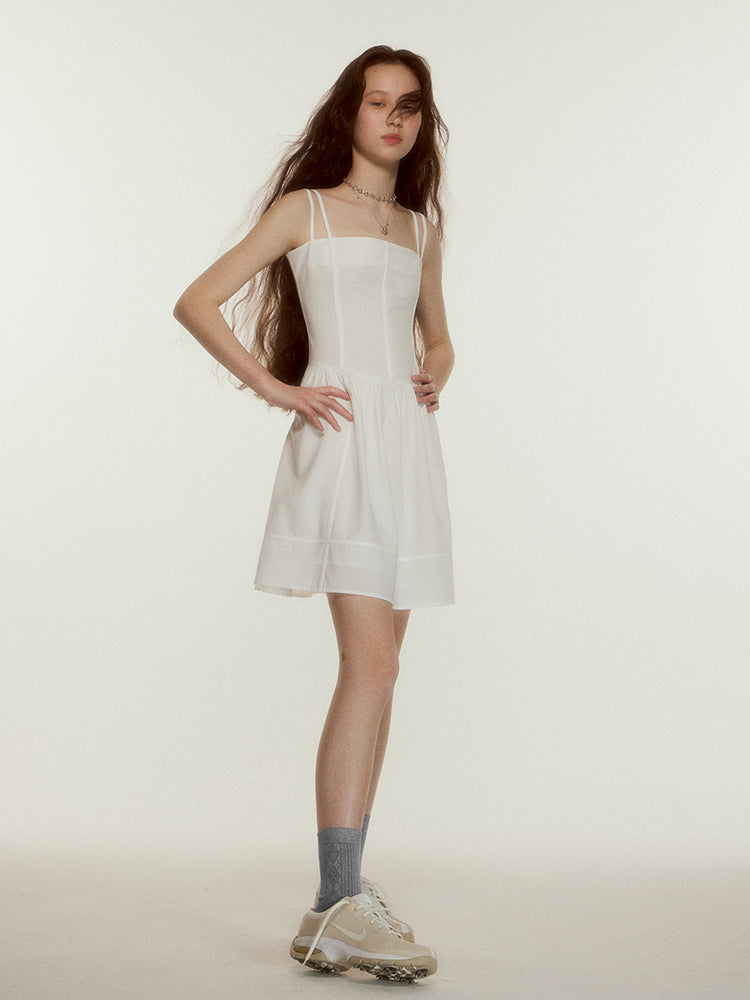 Cozy Bliss Ivory Belted Dress